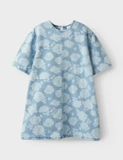 name it NKFSILLA DNM SS DRESS 2121-ZA H - Kortärmade vardagsklänningar|Barn Klänningar & Kjolar