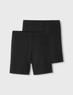 name it NKFVIVIAN 2P SOLID SHORT LEGGING NOOS - Shorts|Barn Flerpack