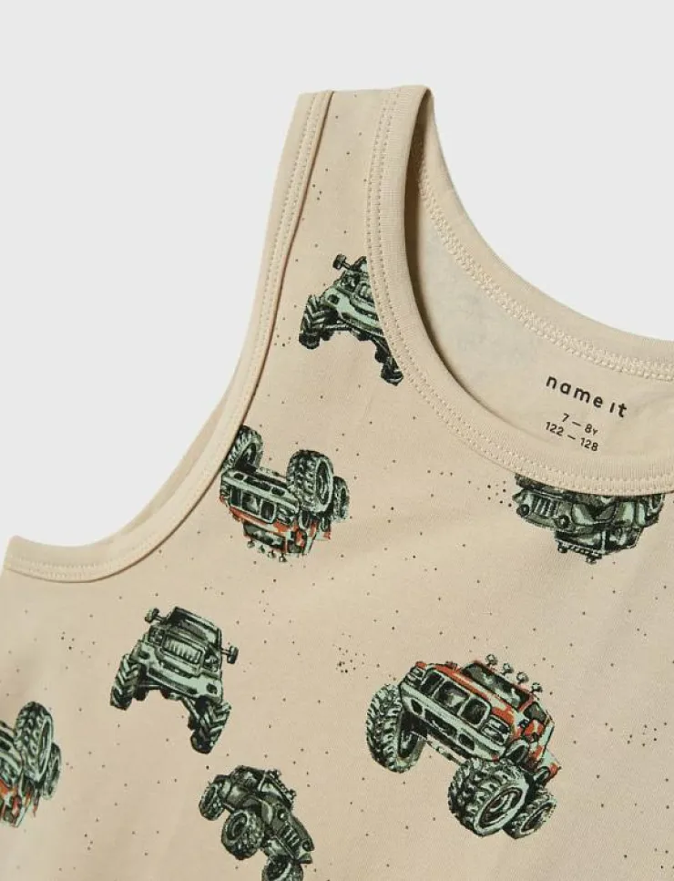 name it NKMTANK TOP 2P MONSTER TRUCK NOOS - Överdelar|Barn Flerpack|Underkläder