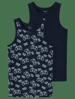name it NKMTANK TOP 2P SAPPHIRE GAME NOOS - Ärmlösa|Barn Flerpack