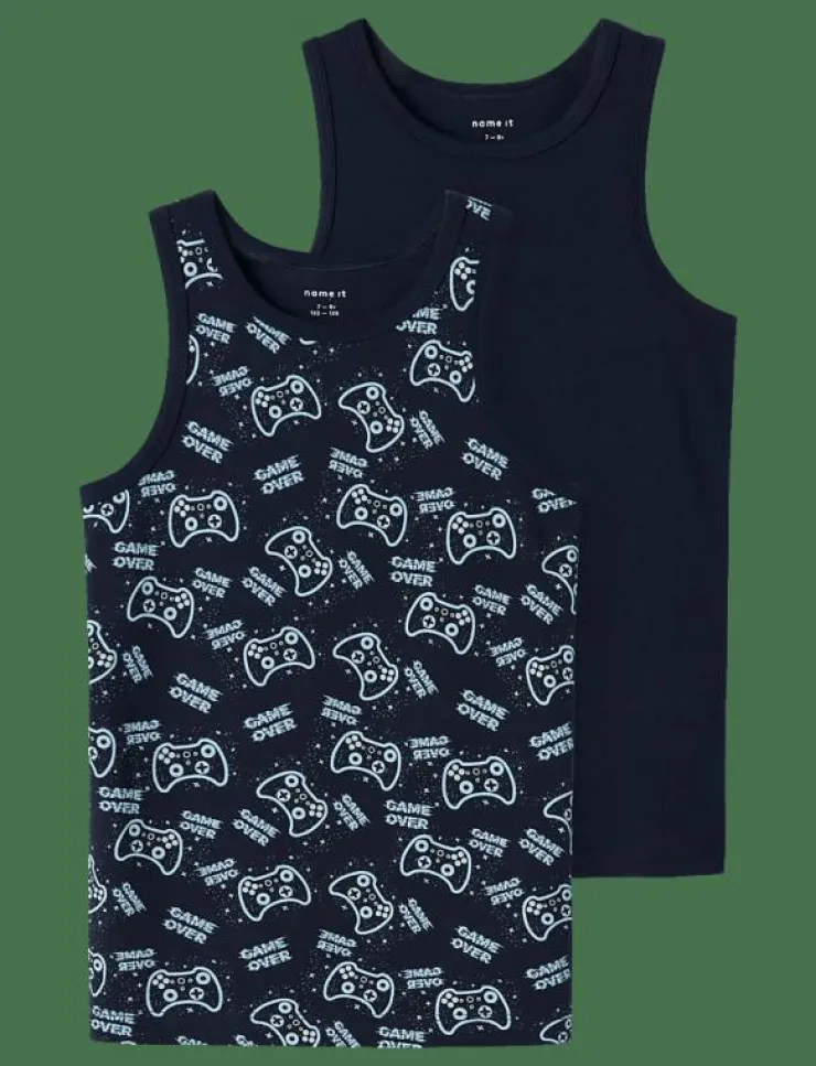 name it NKMTANK TOP 2P SAPPHIRE GAME NOOS - Ärmlösa|Barn Flerpack