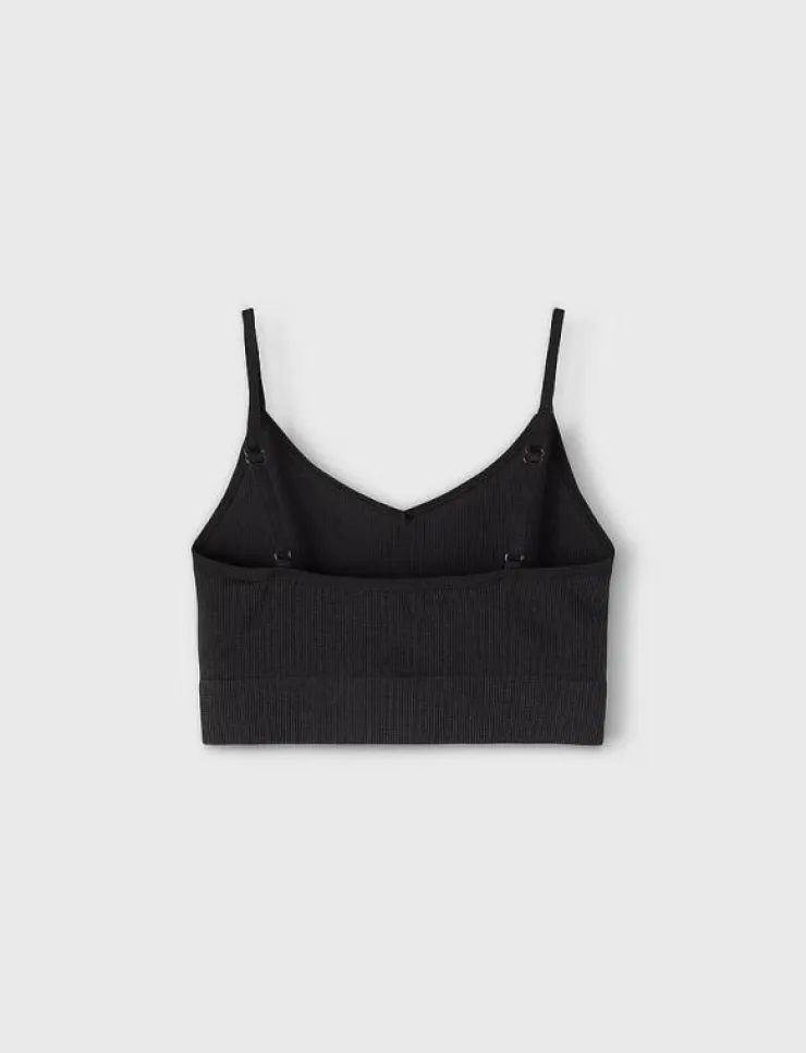 Barn LMTD Flerpack|Basplagg|NLFKAILEY RIB BRALETTE 2PACK NOOS - Överdelar
