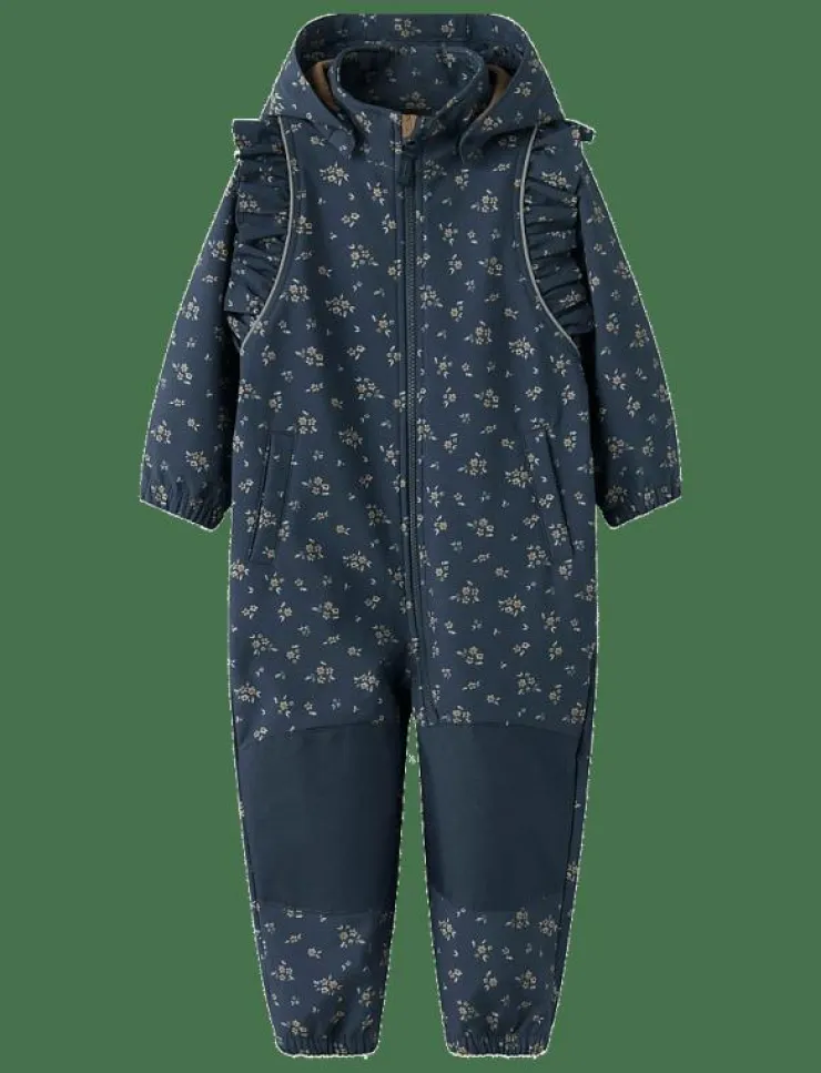 Barn name it Overaller|NMFALFA08 SOFTSHELL SUIT FRILL FO - Overaller