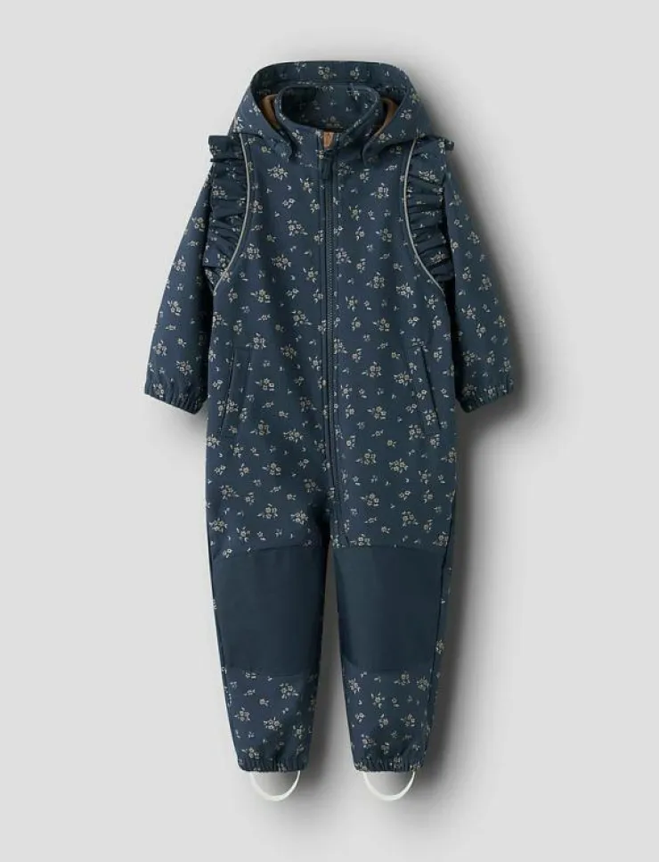 Barn name it Overaller|NMFALFA08 SOFTSHELL SUIT FRILL FO - Overaller