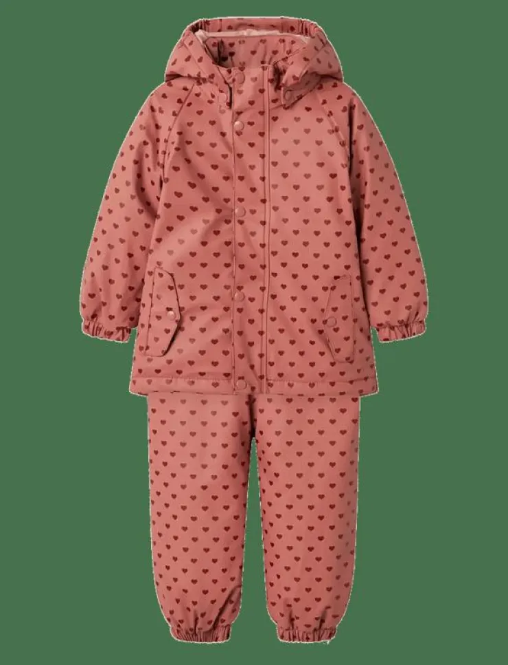 Lil'Atelier NMFLADRY10 SET AOP FO LIL - Regnställ|Barn Regnkläder