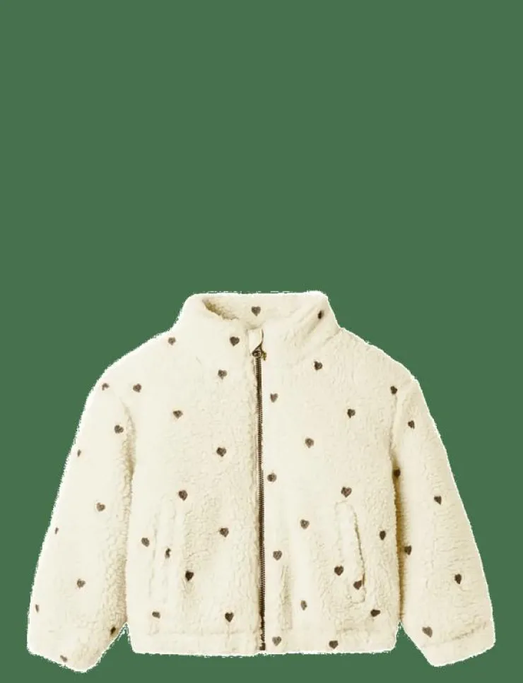 Barn Lil'Atelier Fleecekläder|NMFNALO SHERPA LOOSE JACKET LIL - Jackor