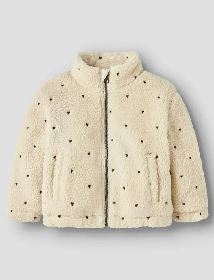 Barn Lil'Atelier Fleecekläder|NMFNALO SHERPA LOOSE JACKET LIL - Jackor
