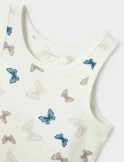 name it NMFTANK TOP 2P BUTTERFLY NOOS - Ärmlösa|Barn Flerpack