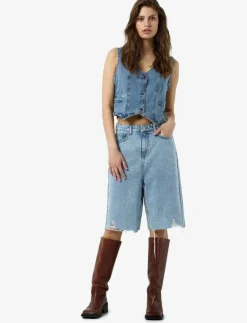 NOISY MAY NMJYTTE NW STRAIGHT SHORTS AZ385LB FWD - Jeansshorts|Kvinnor Shorts