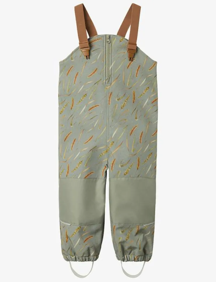 Barn name it Softshells|NMMALFA08 SOFTSHELL BIB PANT AOP FO - Nederdelar