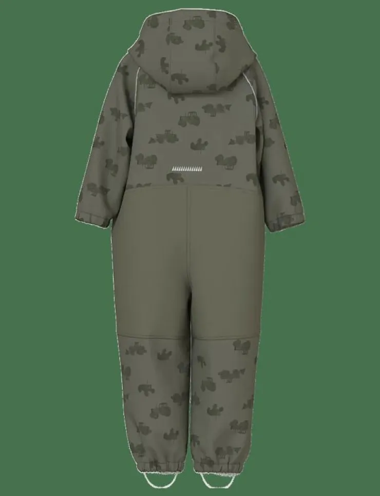 name it NMMALFA08 SOFTSHELL SUIT AOP 1FO NOOS - Overaller|Barn Overaller