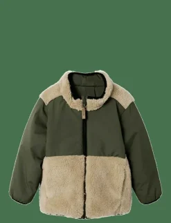 name it NMMMAGNUS SHERPA JACKET REV - Jackor|Barn Fleecekläder