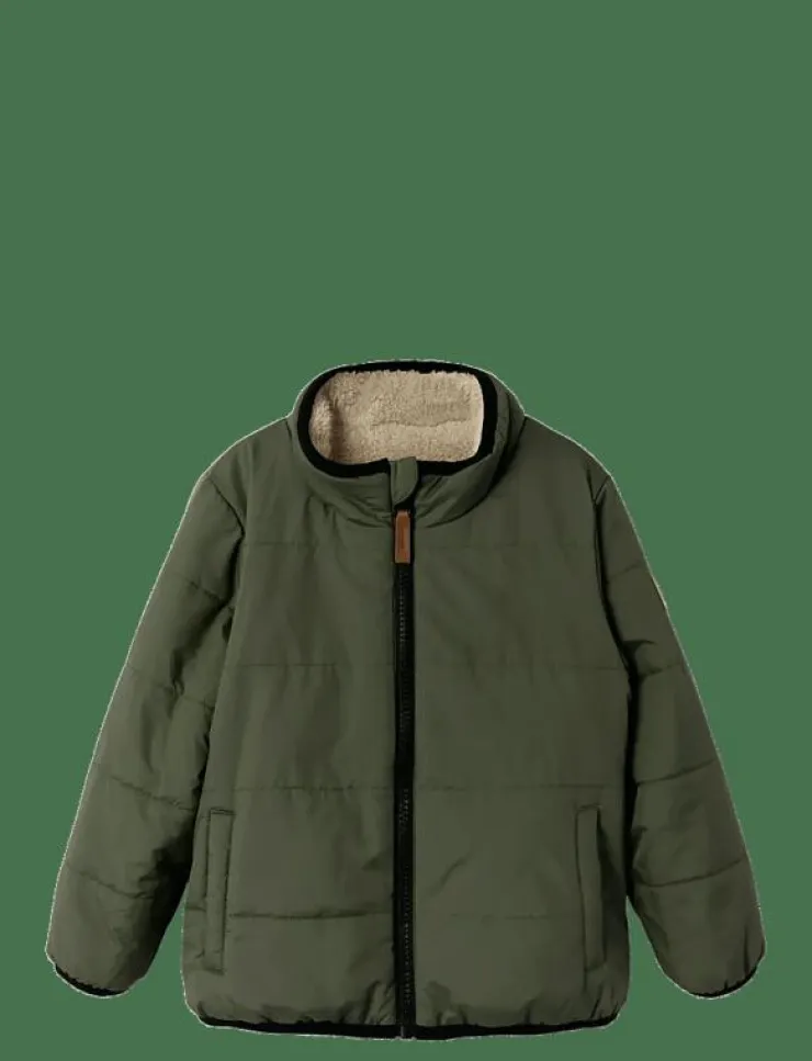 name it NMMMAGNUS SHERPA JACKET REV - Jackor|Barn Fleecekläder