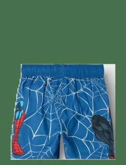 name it NMMMAVE SPIDER LONG SWIMSHORTS MAR - Badbyxa|Barn Badkläder