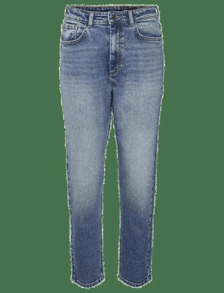 Kvinnor NOISY MAY Kläder|NMMONI HW STRAGHT ANK JEANS AZ221DB NOOS - Straight jeans