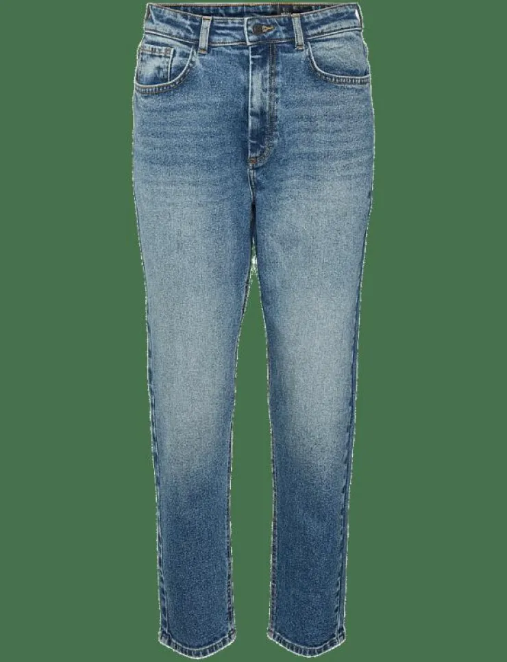 Kvinnor NOISY MAY Kläder|NMMONI HW STRAGHT ANK JEANS AZ221DB NOOS - Straight jeans