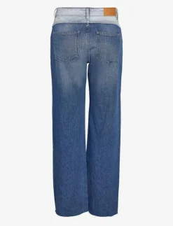 NOISY MAY NMRINNA NW WIDE JEANS COLORBLOCK - Vida byxor|Kvinnor Jeans