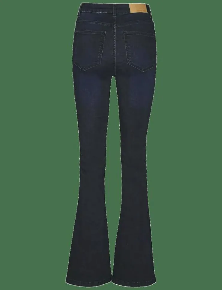 Kvinnor NOISY MAY Kläder|NMSALLIE HW FLARE JEAN VI241DB FWD NOOS - Utsvängda jeans