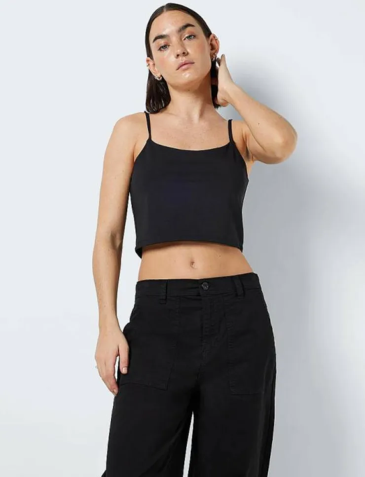 Kvinnor NOISY MAY Västar|T-Shirts & Toppar|NMTERESA CROPPED S/L TOP NOOS - Crop tops