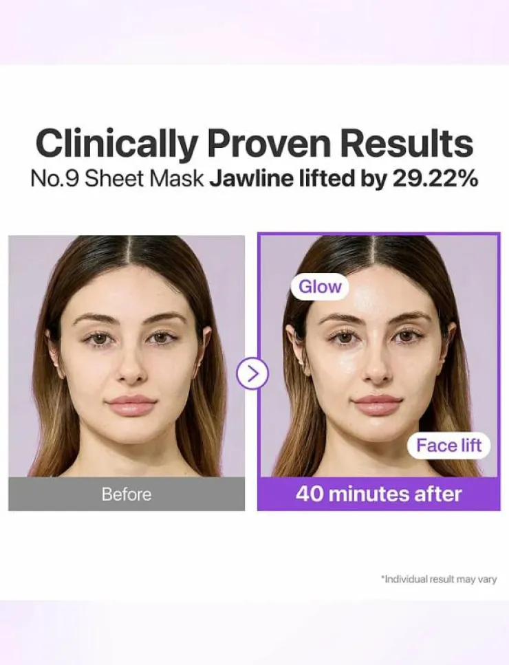 Numbuzin No.9 NAD Bio Lifting Full Cover Facial Mask - Ansiktsvård|Kvinnor Hudvård