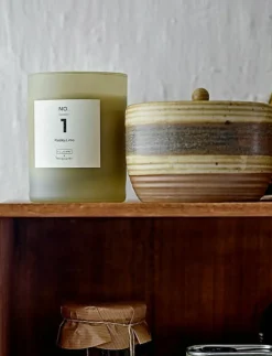 Bloomingville NO.1-Parsley Lime Scent Candle - Blockljus| Ljus