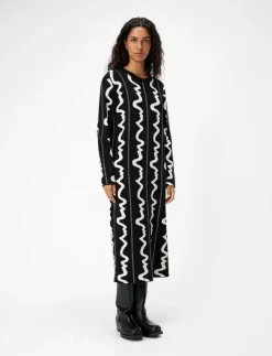 Object OBJRAY L/S LONG DRESS E DIV - Midiklänningar|Kvinnor Klänningar