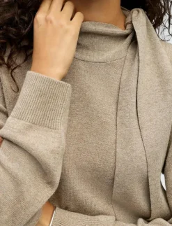 Kvinnor Object Kläder|OBJTHESS L/S RE BOW KNIT PULLOVER NOOS - Stickat