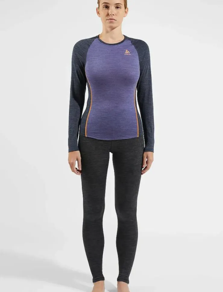 Kvinnor Odlo Underställ|Underställ|Bl Bottom Long Natural Performance Pw 150 - Underställsbyxor