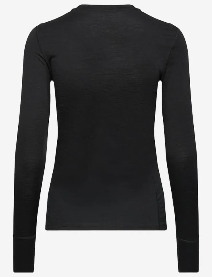 Kvinnor Odlo Underställ|Underställ|Bl Top Crew Neck L/S Merino 200 - Underställströjor