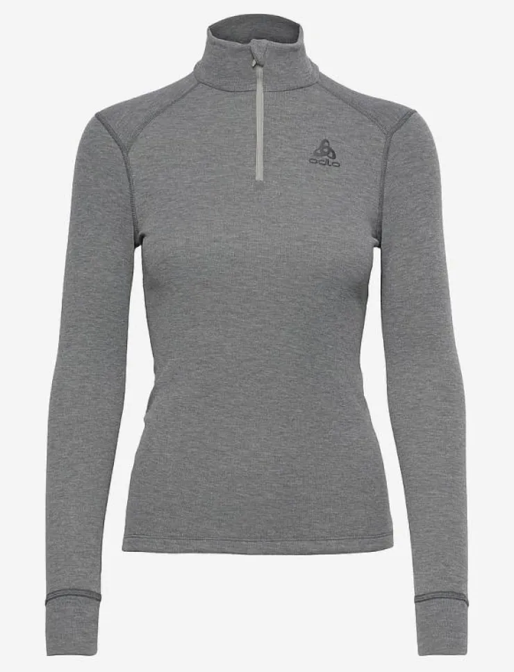 Kvinnor Odlo Underställ|Underställ|Bl Top Turtle Neck L/S Half Zip Active Warm - Underställströjor