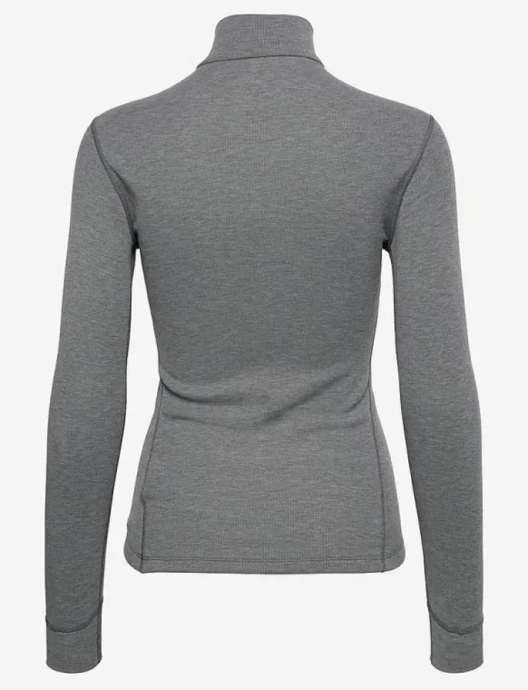 Kvinnor Odlo Underställ|Underställ|Bl Top Turtle Neck L/S Half Zip Active Warm - Underställströjor