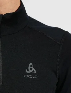 Kvinnor Odlo Underställ|Underställ|Merino 200 Bl Top Turtle Neck L/S Half Zip - Underställströjor