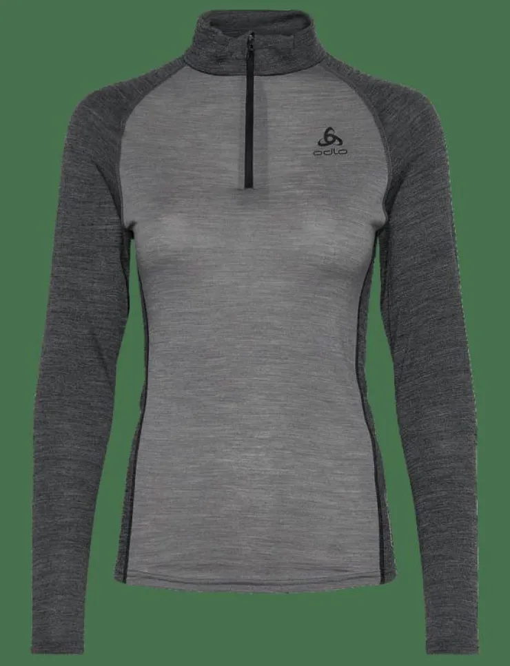 Odlo Natural Performance Pw 150 Bl Top Turtle Neck L/S Half Zip - Underställströjor|Kvinnor Underställ|Underställ