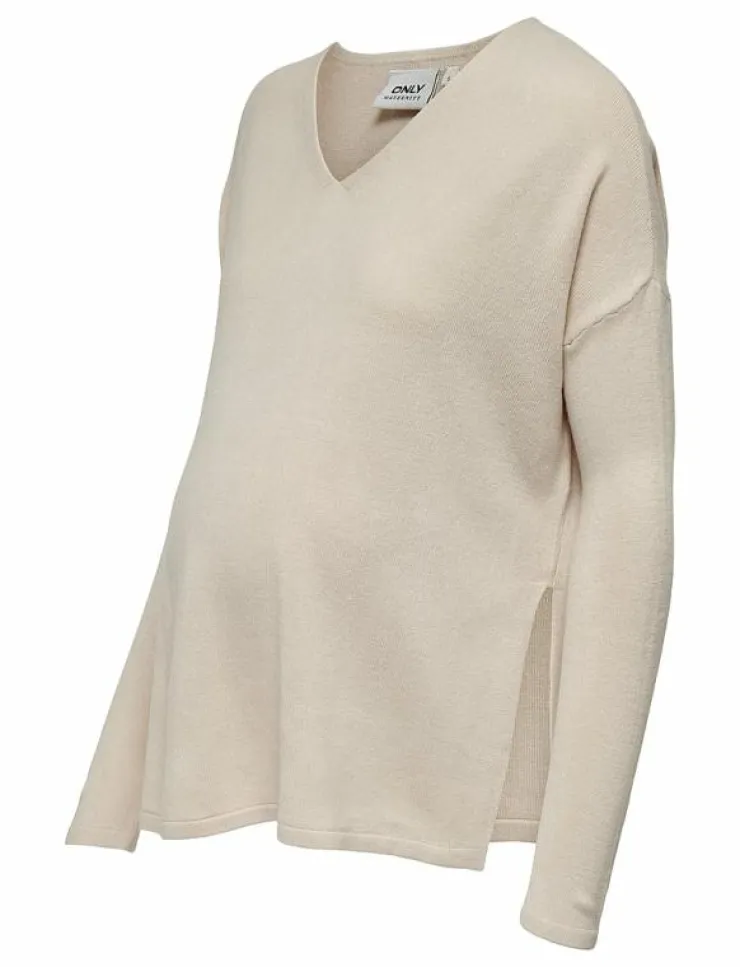 Only Maternity OLMAMALIA L/S V-NECK PULLOVER KNT NOOS - Stickat|Kvinnor Mammakläder