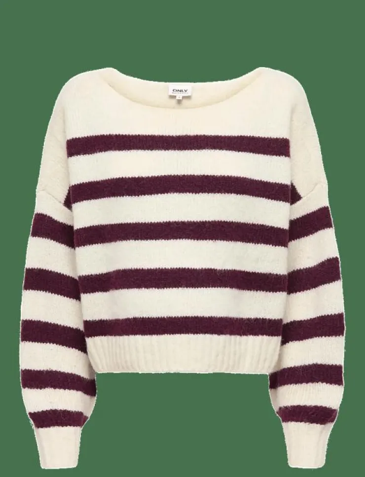 Kvinnor Only Maternity Mammakläder|OLMAYA LIFE L/S BOATNECK PULL KNT - Stickat