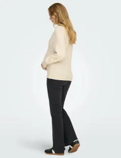 Only Maternity OLMEMMA LIFE LS BUTTON ONECK KNT - Stickat|Kvinnor Mammakläder