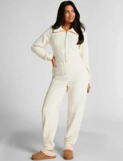 Hunkemöller Onesie Cable Zip Up - Pyjamas|Kvinnor Pyjamas & Loungewear