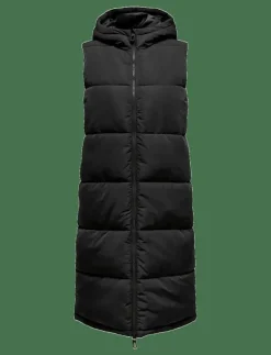 Kvinnor ONLY Västar|ONLALINA LONG WAISTCOAT OTW NOOS - Vadderade västar