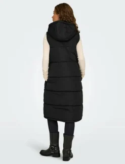 Kvinnor ONLY Västar|ONLALINA LONG WAISTCOAT OTW NOOS - Vadderade västar