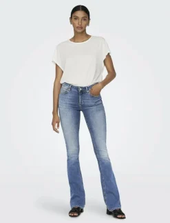 ONLY ONLBLUSH MID FLARED DNM TAI467 NOOS - Utsvängda jeans|Kvinnor Denimkläder|Jeans
