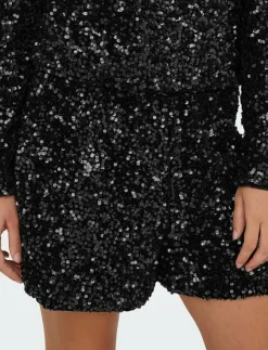 Kvinnor ONLY Shorts|ONLCONFIDENCE NEW SEQUINS SHORTS JRS - Casual shorts