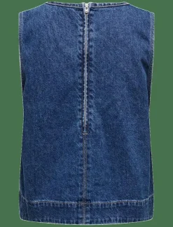 ONLY ONLDORSI S/L TOP DNM SIK - Jeansvästar|Kvinnor Västar