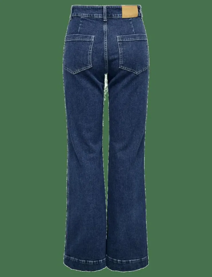 ONLY ONLJUICY HW WIDE POCKET DNM JEANS CRO - Vida byxor|Kvinnor Denimkläder|Jeans