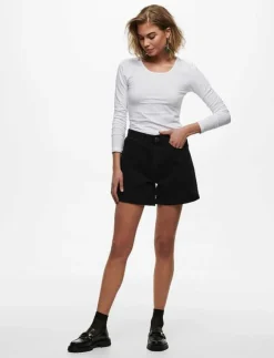 Kvinnor ONLY Kläder|T-Shirts & Toppar|ONLLIVE LOVE L/S ONECK TOP NOOS JRS - Långärmade toppar