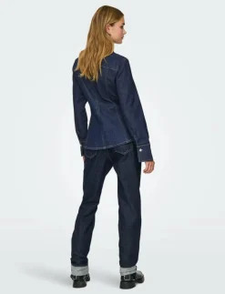 ONLY ONLROSIE L/S FITTED DNM JACKET GUA - Jeansjackor|Kvinnor Overshirts