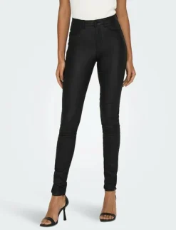 Kvinnor ONLY Byxor|ONLROYAL LIFE HW SK ROCK COATED PIM NOOS - Skinnbyxor