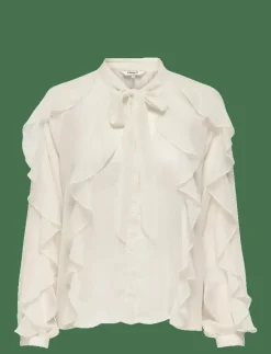 ONLY ONLTARYN LS ROMANTIC RUFFLE BLOUSE WVN - Långärmade blusar|Kvinnor Blusar & Skjortor