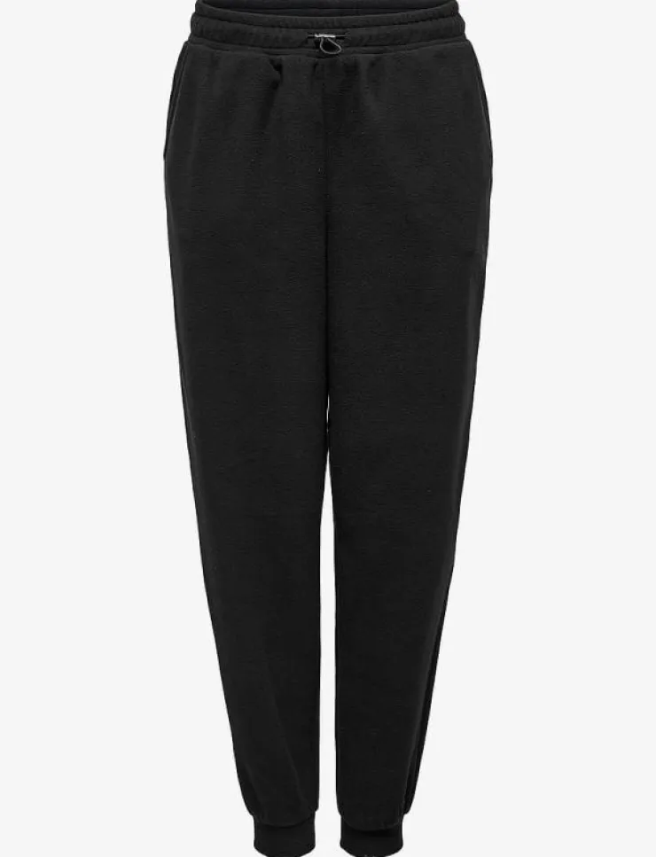 Kvinnor Only Play Byxor|Mjukisbyxor|ONPFLEE HW REG FLEECE SWT CUFF PNT - Sweatpants