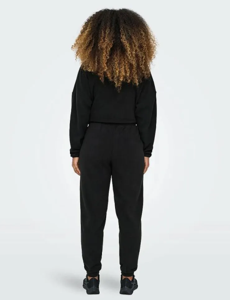 Kvinnor Only Play Byxor|Mjukisbyxor|ONPFLEE HW REG FLEECE SWT CUFF PNT - Sweatpants