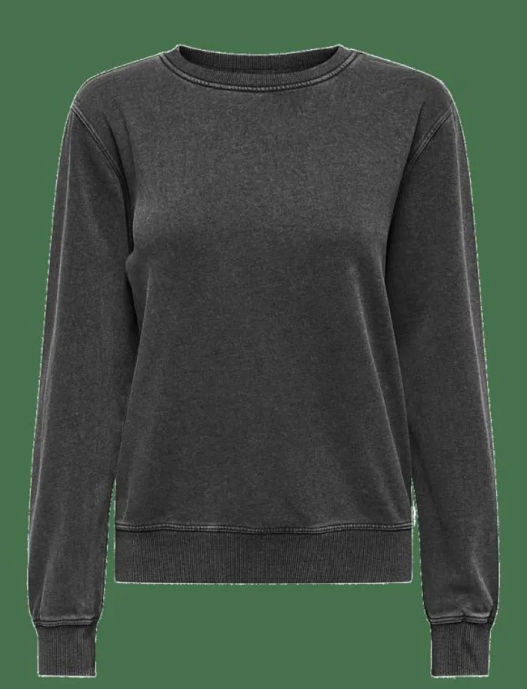 Kvinnor Only Play Sweatshirts|Sweatshirts|ONPJUNA LIFE ON LS BRUSH LOOSE SWT - Sweatshirts